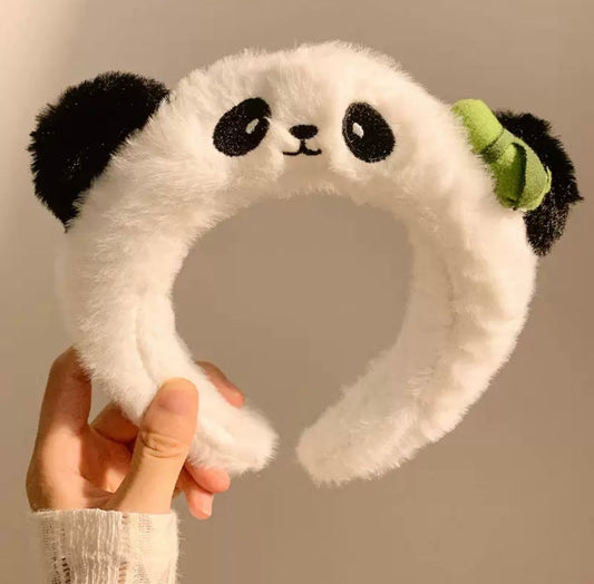 Panda Plush Headband – Cute Soft Animal Hair Accessory for Kids & Adults | Kawaii Panda Hairband