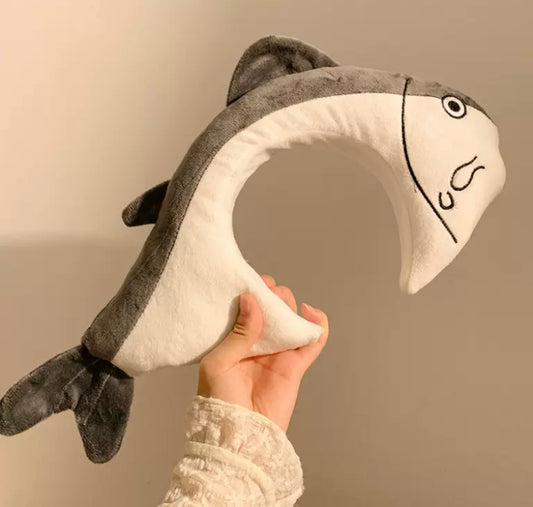 Plush Shark Headband for Washing and Makeup – Suitable for Kids and Adults